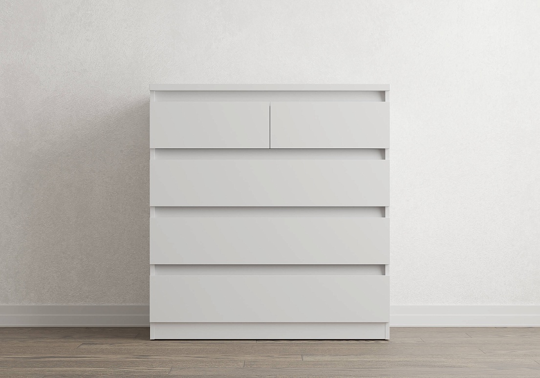 Комод Aksel 5 ящиков (белый)